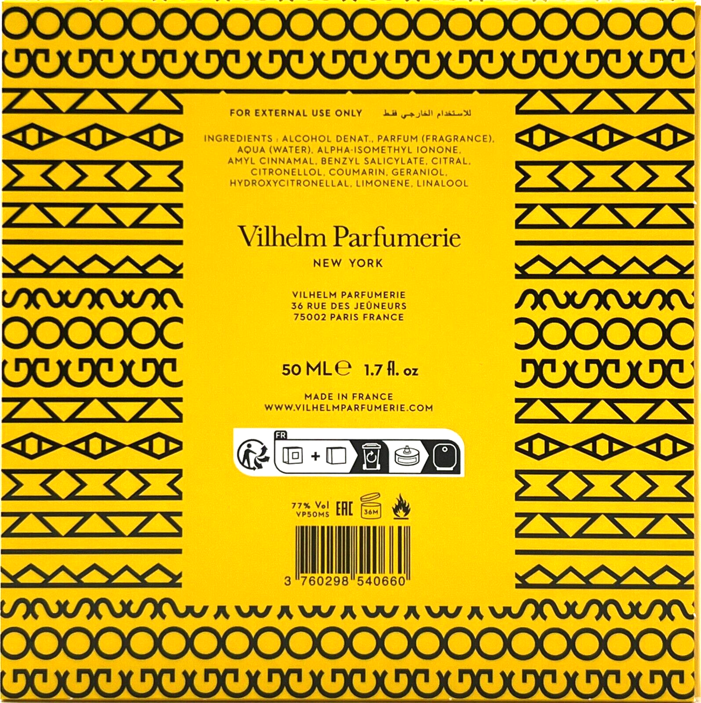 VILHELM PARFUMERIE MANGO SKIN 1.7 Oz / 50 ml